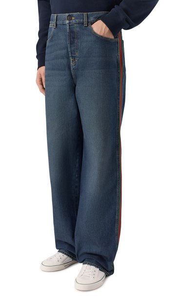 Джинсы GUCCI синего цвета по цене 141000 руб., арт. A002IA/XDDHT, фото 3 Джинсы GUCCI, арт. A002IA/XDDHT, фото 3