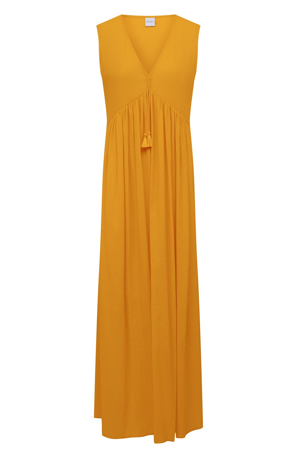 Хлопковое платье WEEKEND MAX MARA желтого цвета по цене 31000 руб., арт. VOLANTE 32210128, фото 1 Хлопковое платье WEEKEND MAX MARA, арт. VOLANTE 32210128, фото 1