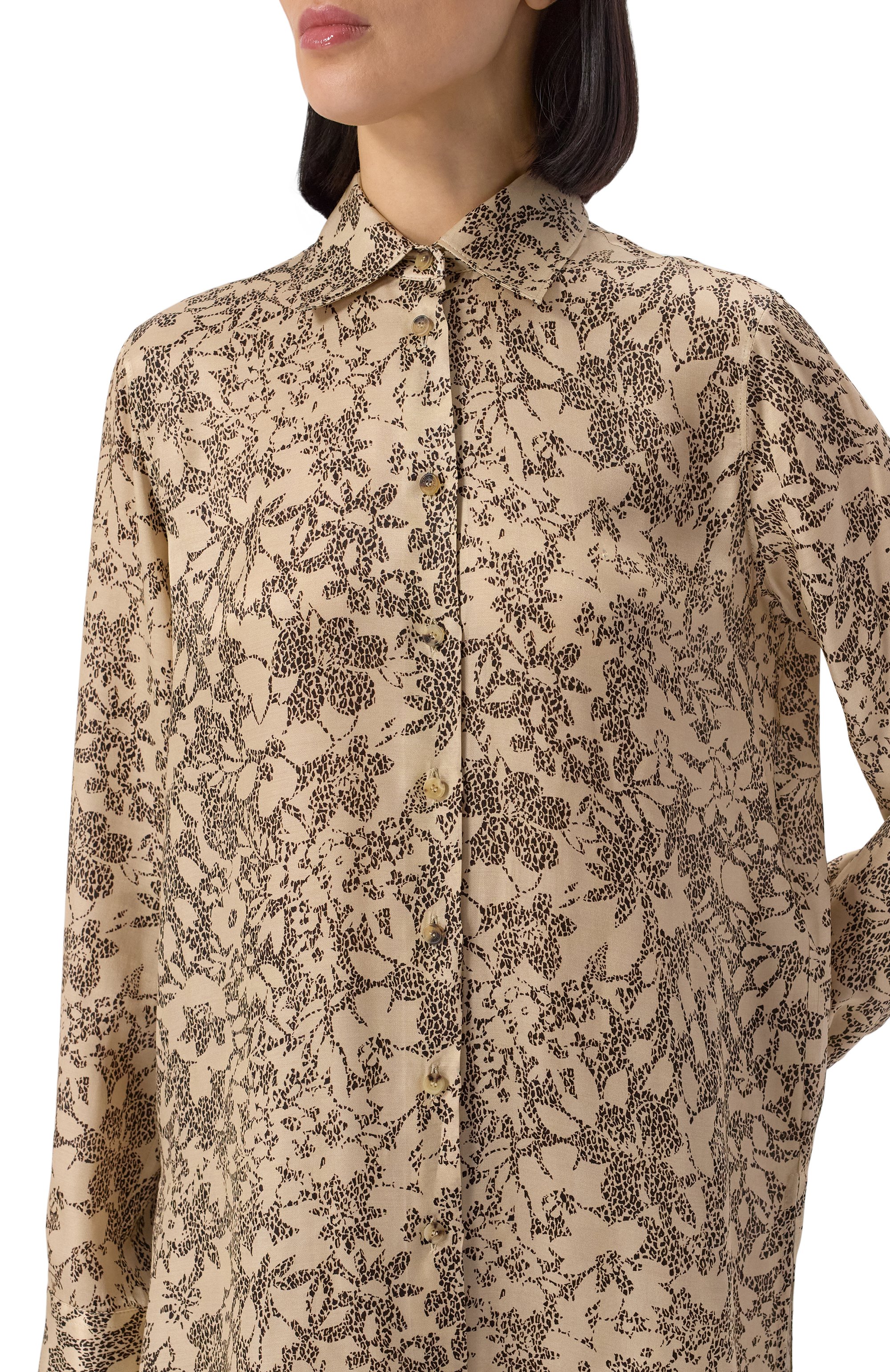 Рубашка из вискозы и шелка GOLDEN GOOSE DELUXE BRAND, арт. GWP02263.P001913, фото 5