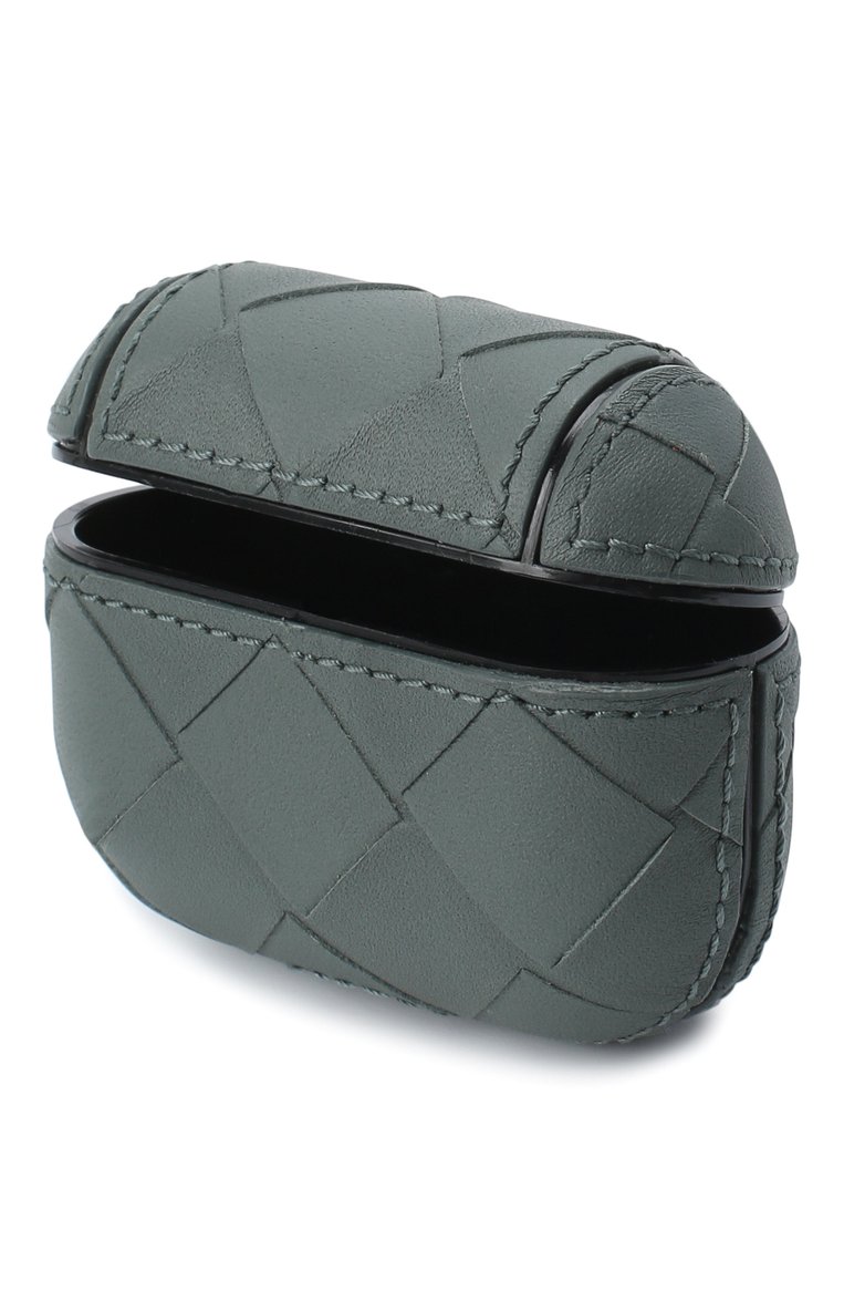 Чехол для airpods pro BOTTEGA VENETA светло-серого цвета, арт. 630338/VCPQ1 | Фото 3 (Женское Кросс-КТ: Кожа AirPods; Региональные ограничения белый список (Axapta Mercury): RU, Не проставлено; Нос: Не проставлено)