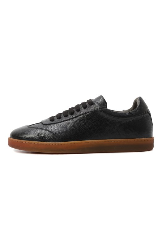 Кожаные кеды Corneliani 26TM60-2620933 Чёрный  26TM60-2620933 Фото 4