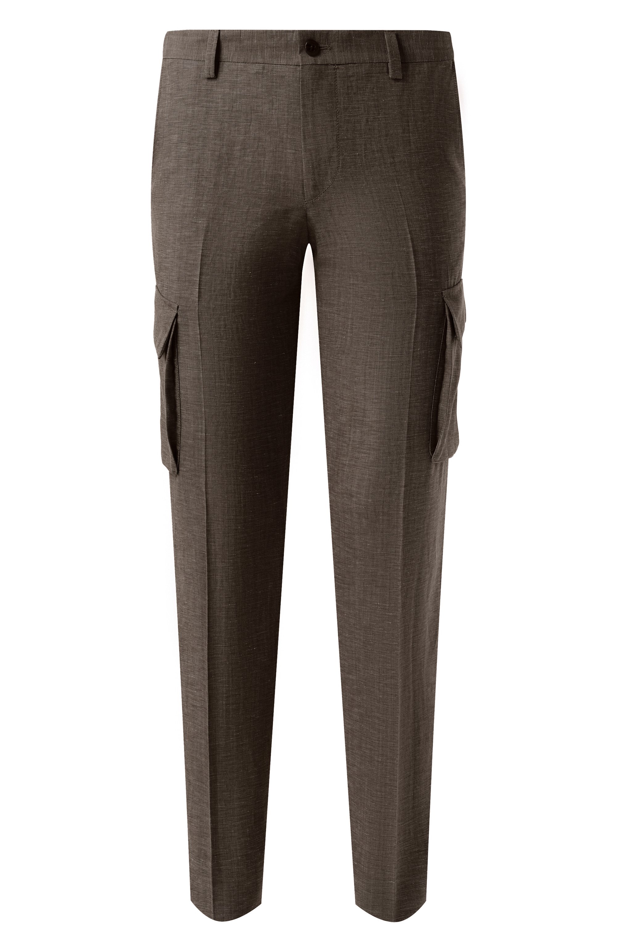 Брюки-карго из шерсти и льна CORNELIANI, арт. 254L02-2514164, фото 1
