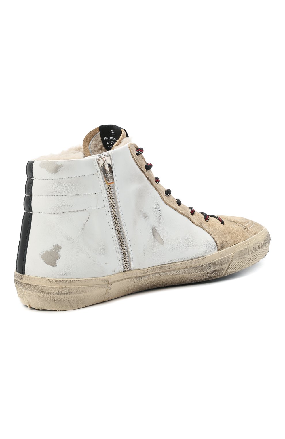 Комбинированные кеды slide GOLDEN GOOSE DELUXE BRAND, арт. GMF00115.F002066, фото 4