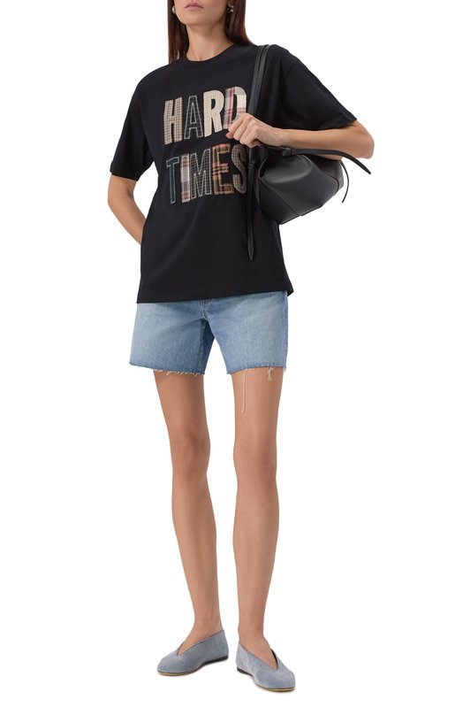 Текстильные балетки Duck Moschino MA11010C1N/MX5 Голубой  MA11010C1N/MX5 Фото 2