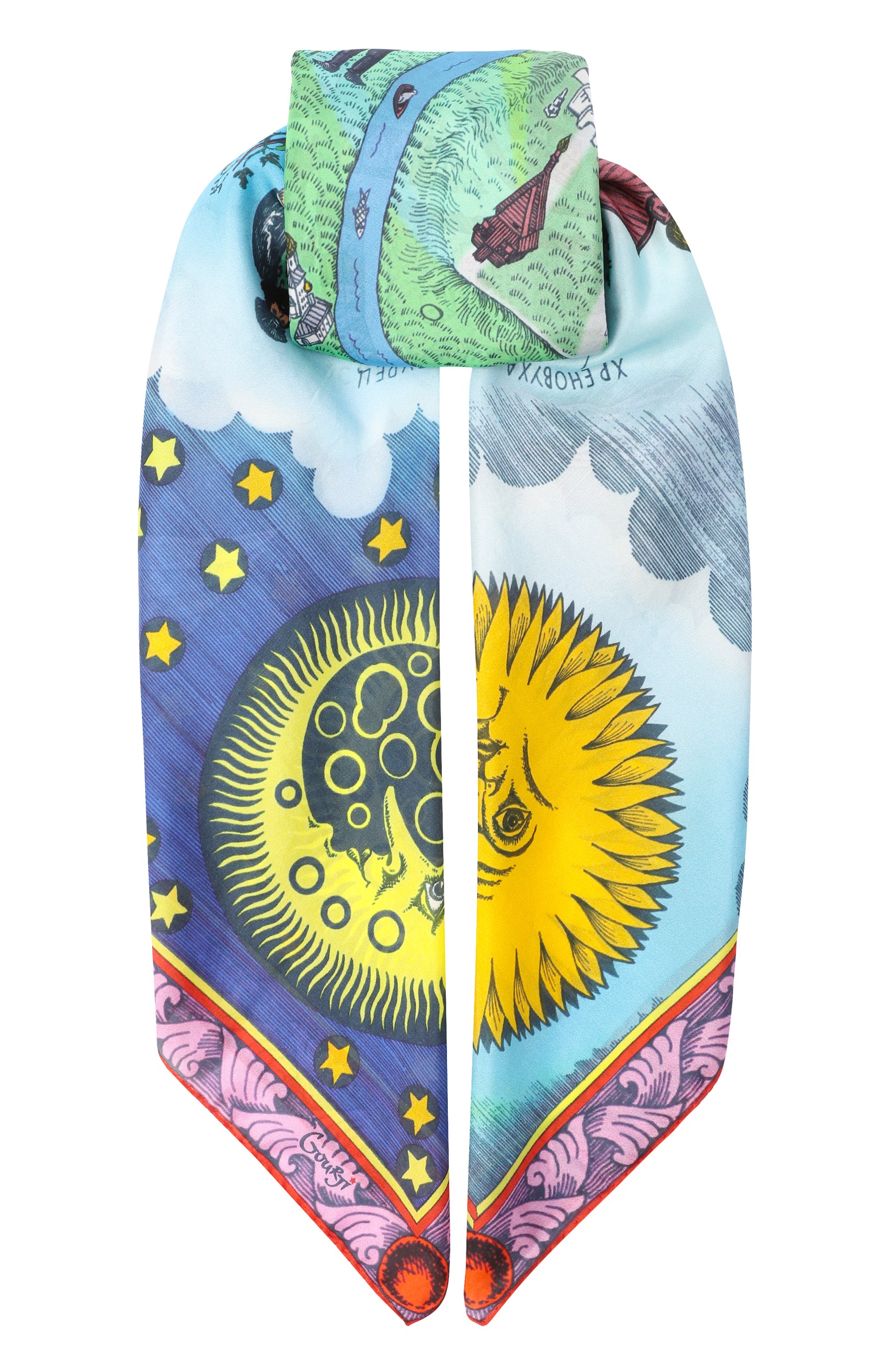 Шелковая шаль суздаль GOURJI, арт. 91158537/449161108, фото 1