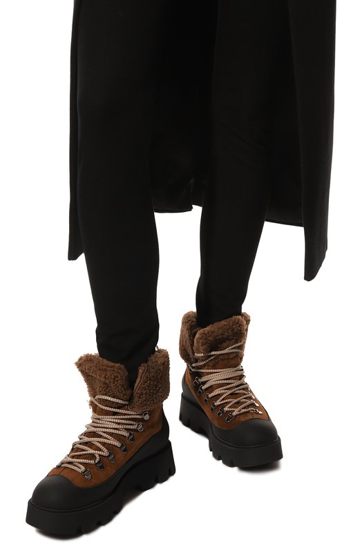 Комбинированные ботинки Nude of Scandinavia Коричневый, фото 3