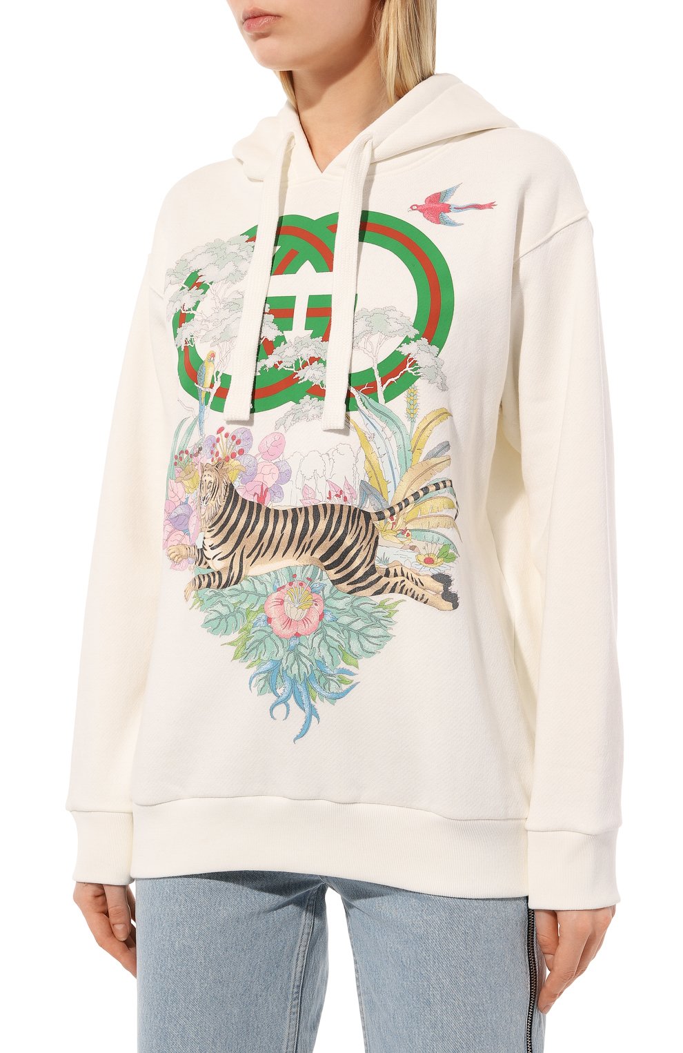 Хлопковое худи GUCCI, арт. 615061 XJD4F, фото 3