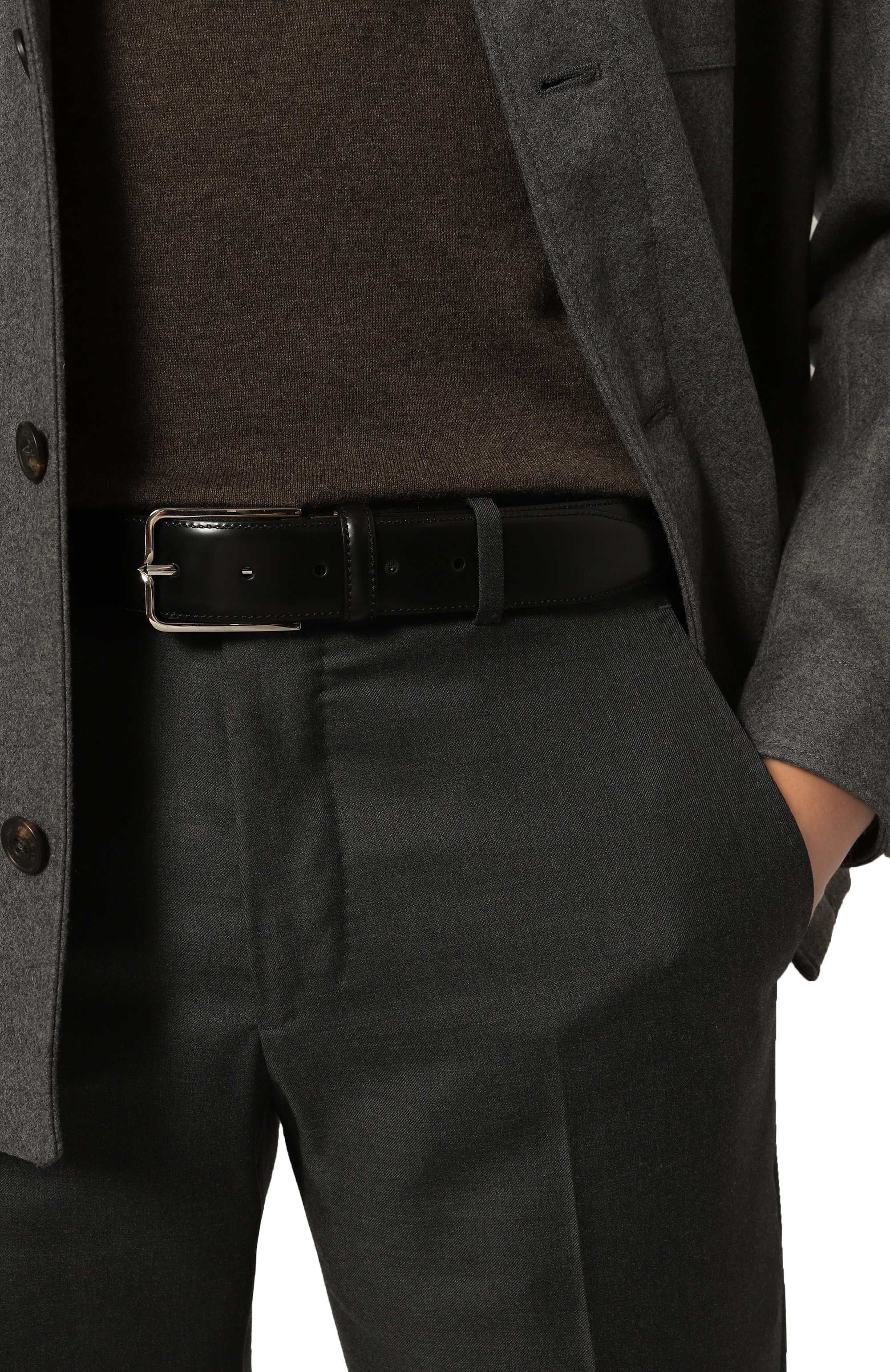 Кожаный ремень CORNELIANI, арт. 93V301-9320830, фото 2