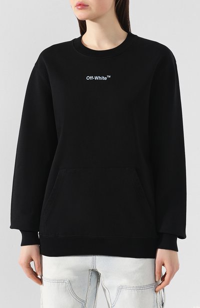 Хлопковый свитшот OFF-WHITE, арт. 0WBA055R200030431001, фото 3