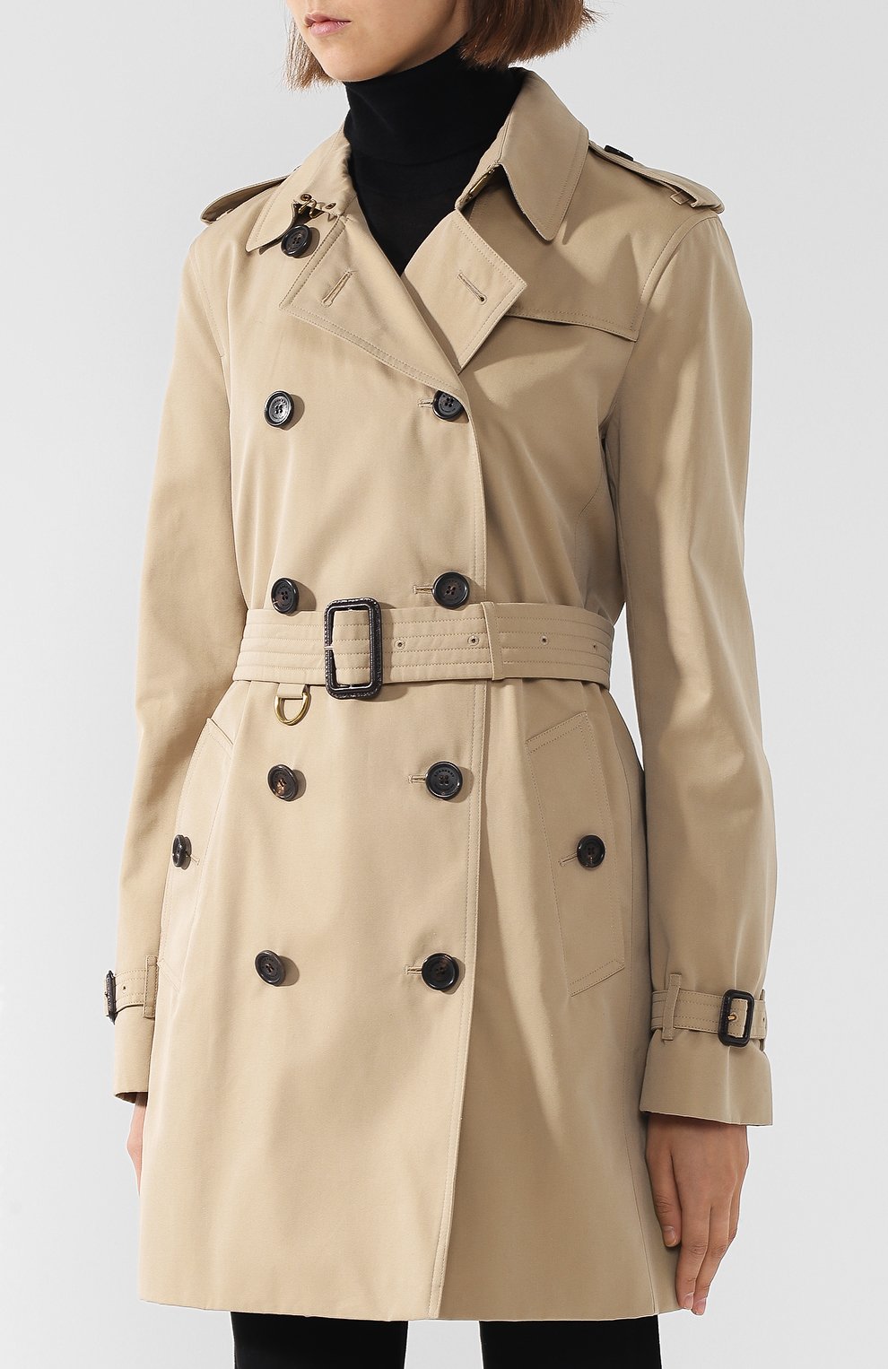 Двубортный тренч с поясом BURBERRY, арт. 3900461, фото 3