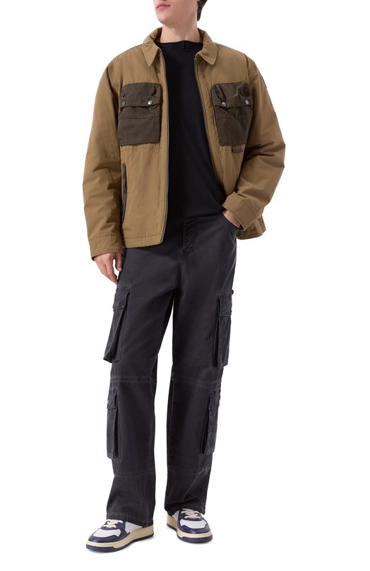 Хлопковая куртка-рубашка Parajumpers 25WMPM0SLA01 Хаки  25WMPM0SLA01 Фото 2