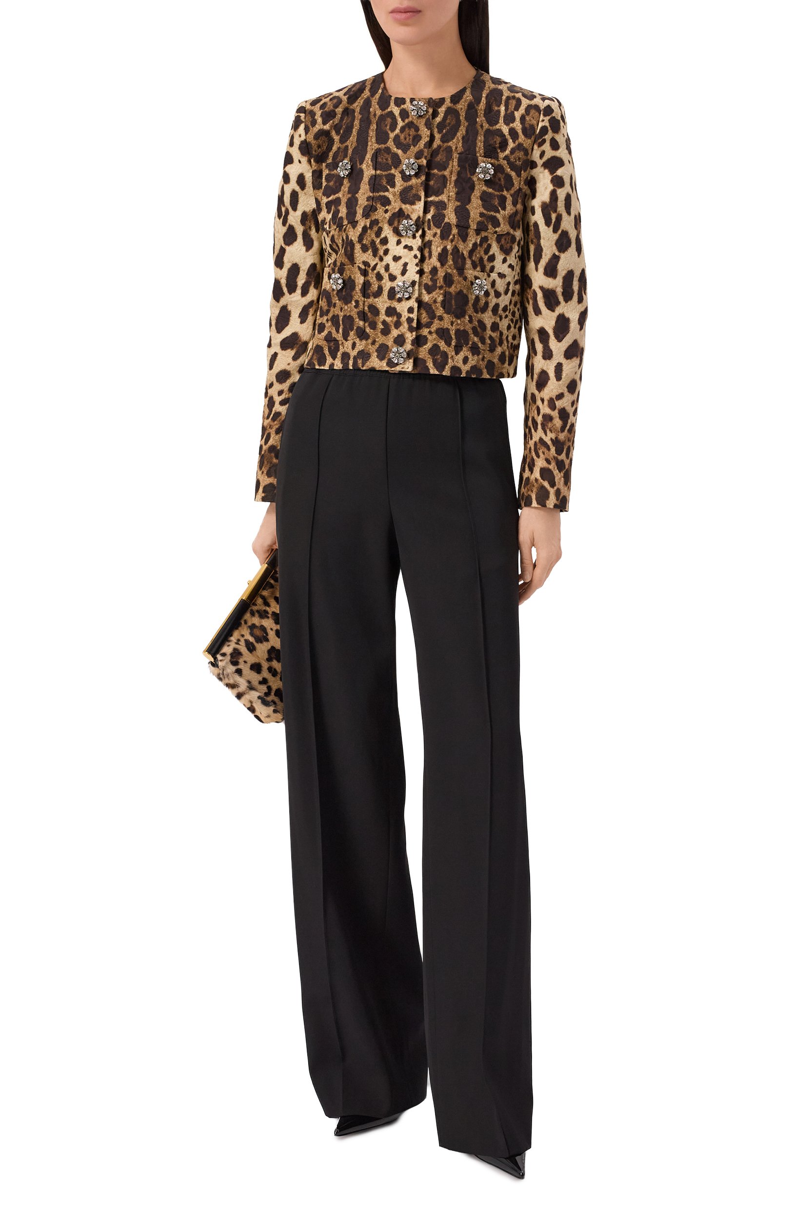 Жакет из хлопка и шелка DOLCE & GABBANA, арт. F27HKZ/FSTB3, фото 2