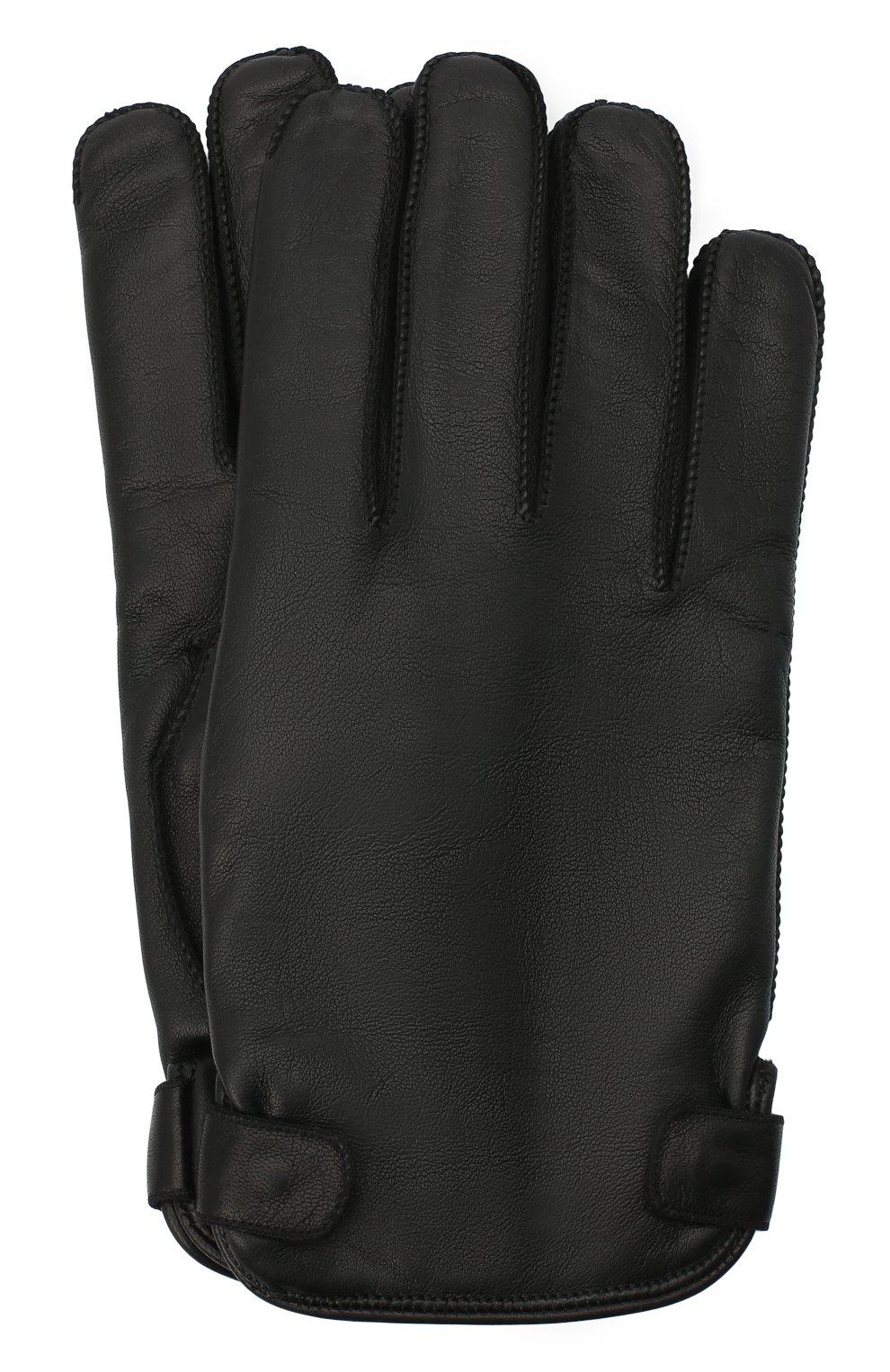 Кожаные перчатки ZEGNA черного цвета по цене 54950 руб., арт. Z8G52/G8C, фото 1 Кожаные перчатки ZEGNA, арт. Z8G52/G8C, фото 1
