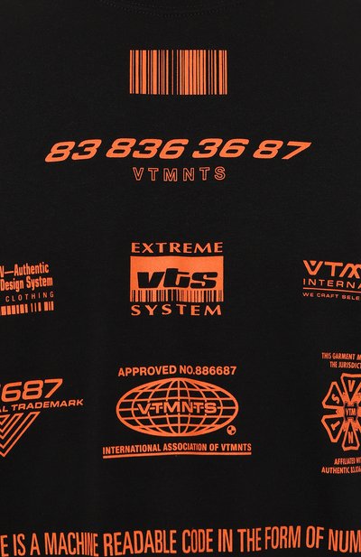 Хлопковый лонгслив VTMNTS, арт. VL18LS100B, фото 5