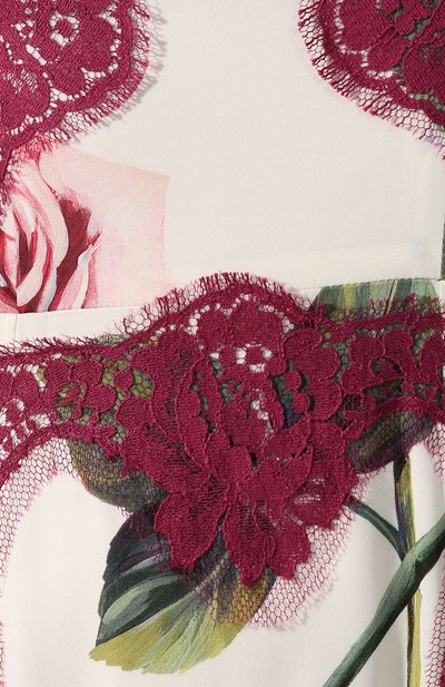 Платье из смеси шелка и хлопка DOLCE & GABBANA, арт. F6YU8T/FSAZD, фото 5