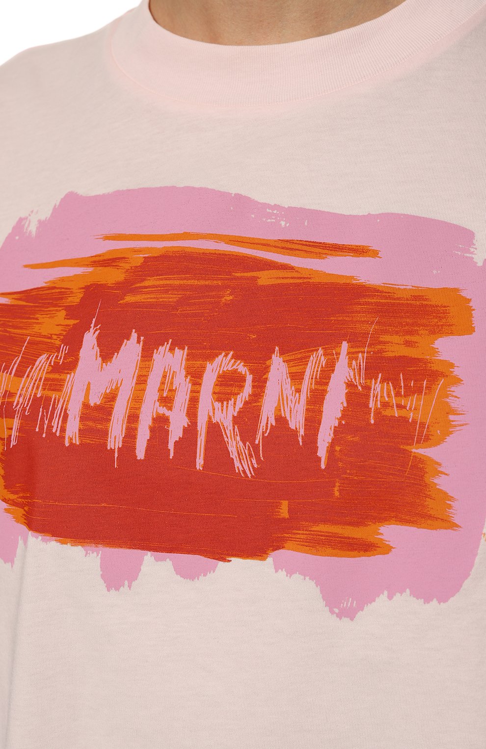 Хлопковая футболка MARNI, арт. THJET49EPI/USCU64, фото 5