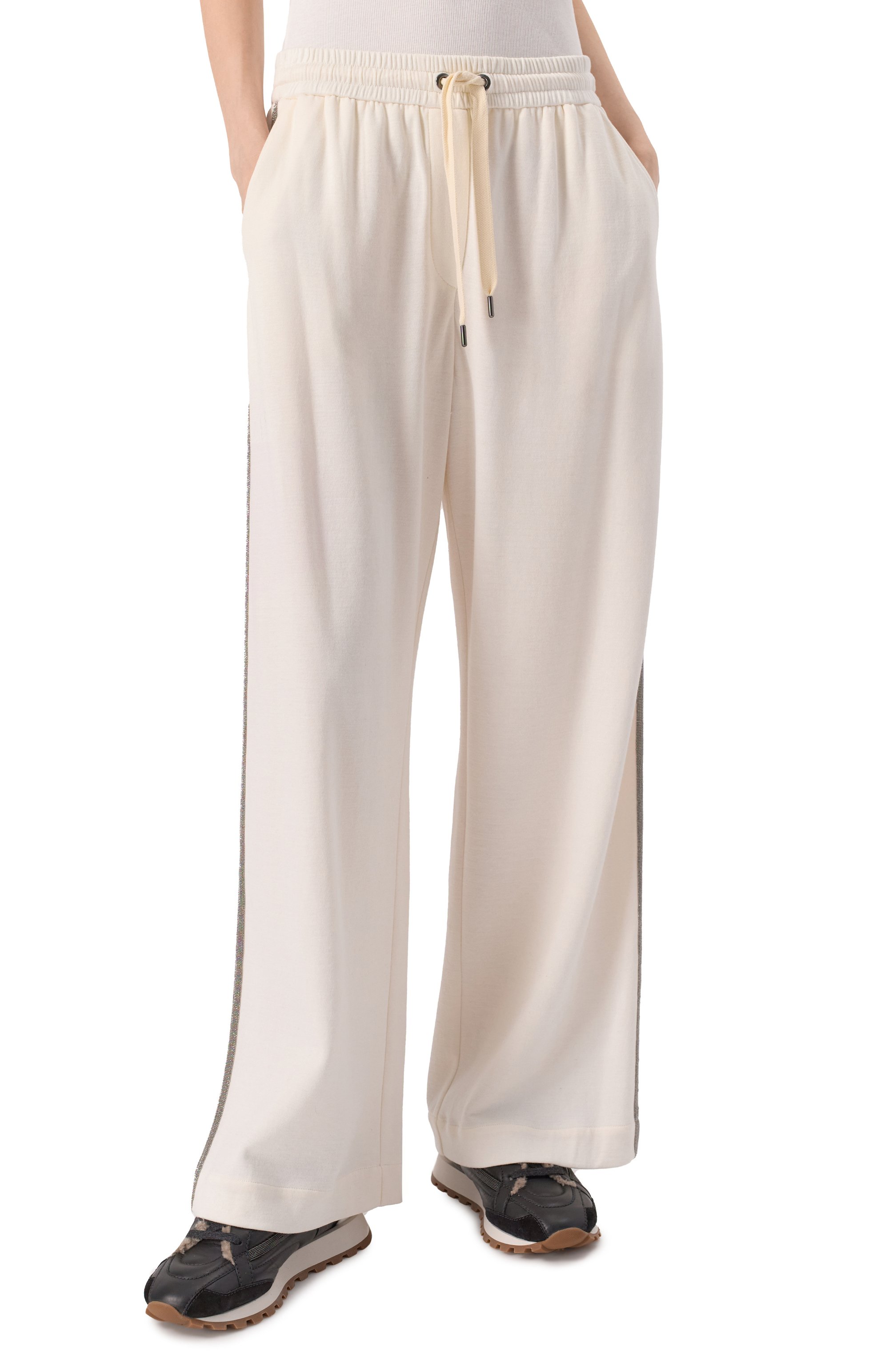 Брюки из хлопка и шелка BRUNELLO CUCINELLI, арт. MD828SM689, фото 3