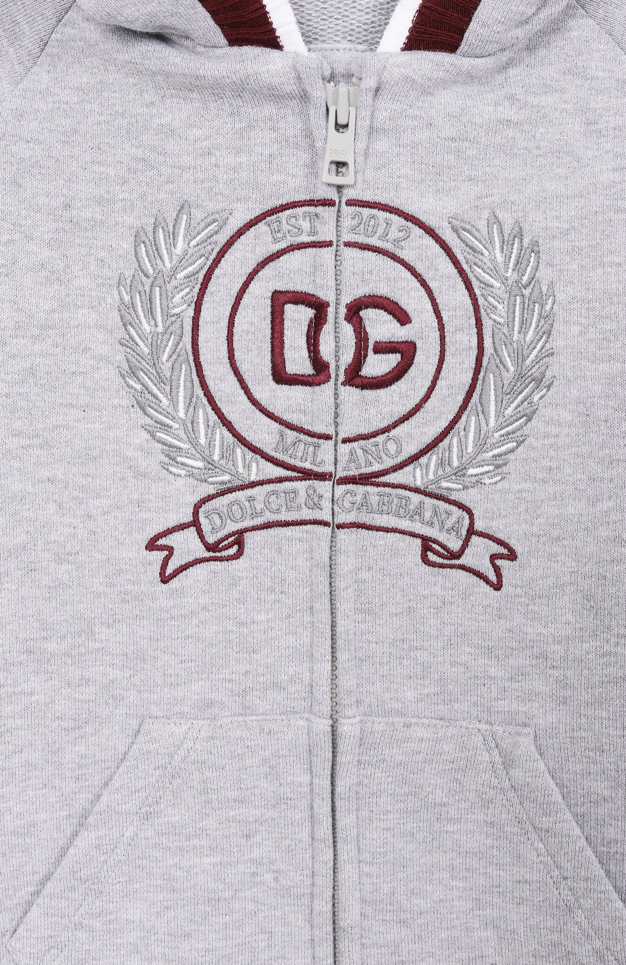 Хлопковый комбинезон DOLCE & GABBANA серого цвета по цене 59900 руб., арт. L1J0CF/G7PUY, фото 3 Хлопковый комбинезон DOLCE & GABBANA, арт. L1J0CF/G7PUY, фото 3