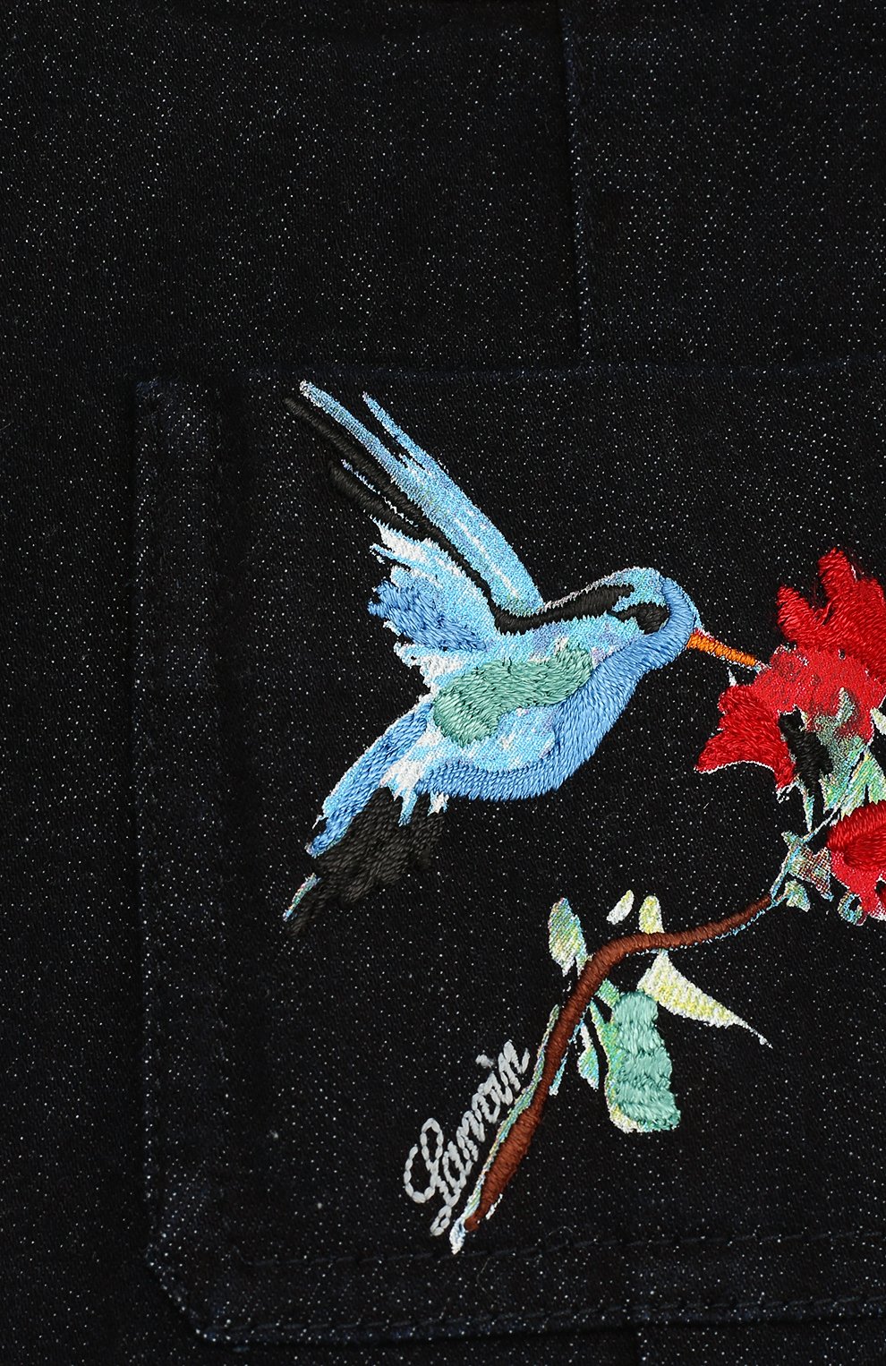 Джинсовая мини-юбка а-силуэта с вышивкой LANVIN, арт. 4I7580/IX490/6-9, фото 3