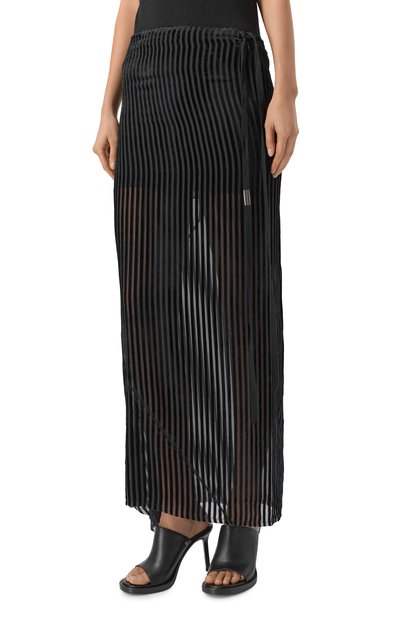 Юбка из вискозы и шелка ANN DEMEULEMEESTER, арт. B0010457/FA714, фото 3