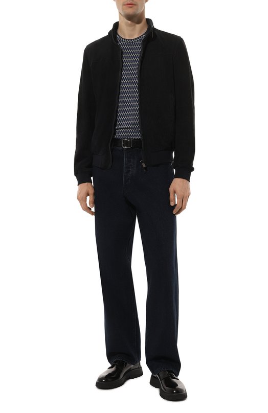 Футболка из вискозы Giorgio Armani GM000242/TE11403 Синий  GM000242/TE11403 Фото 2
