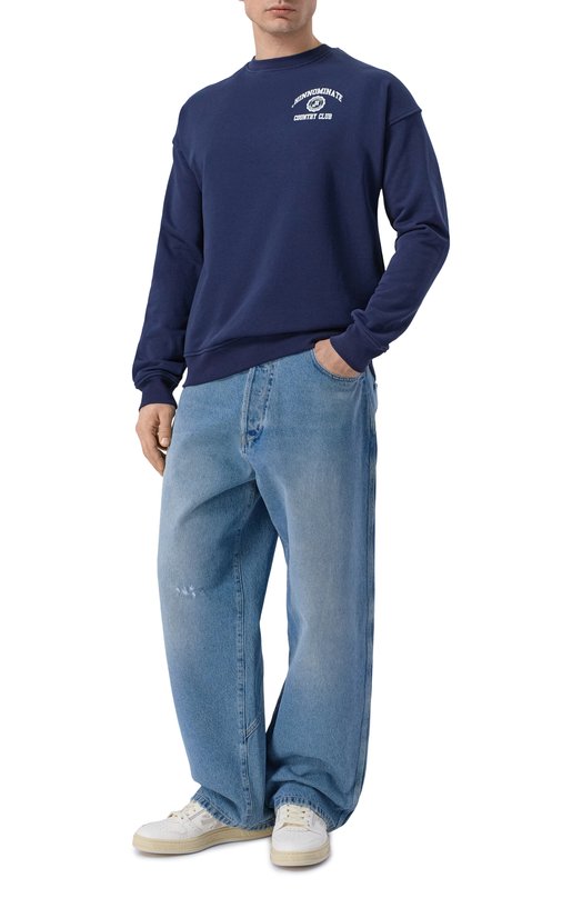 Хлопковый свитшот HINNOMINATE HMABM01560 Синий  HMABM01560 Фото 2