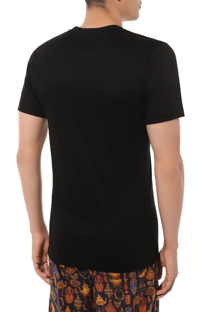 Хлопковая футболка ZIMMERLI черного цвета по цене 9950 руб., арт. 222-1473/M, фото 4 Хлопковая футболка ZIMMERLI, арт. 222-1473/M, фото 4