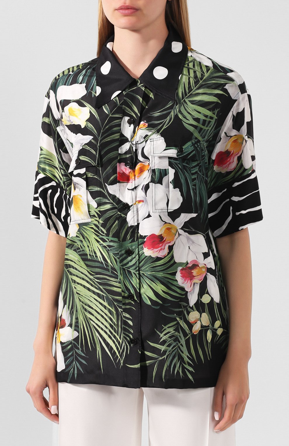 Шелковая рубашка DOLCE & GABBANA, арт. F5M75T/GDV30, фото 3