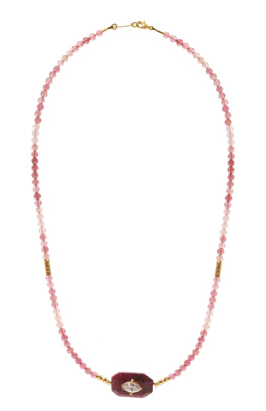 Колье Hanka_in INS-CH-T0UR0-RUB-CZ-1M Розовый INS-CH-T0UR0-RUB-CZ-1M