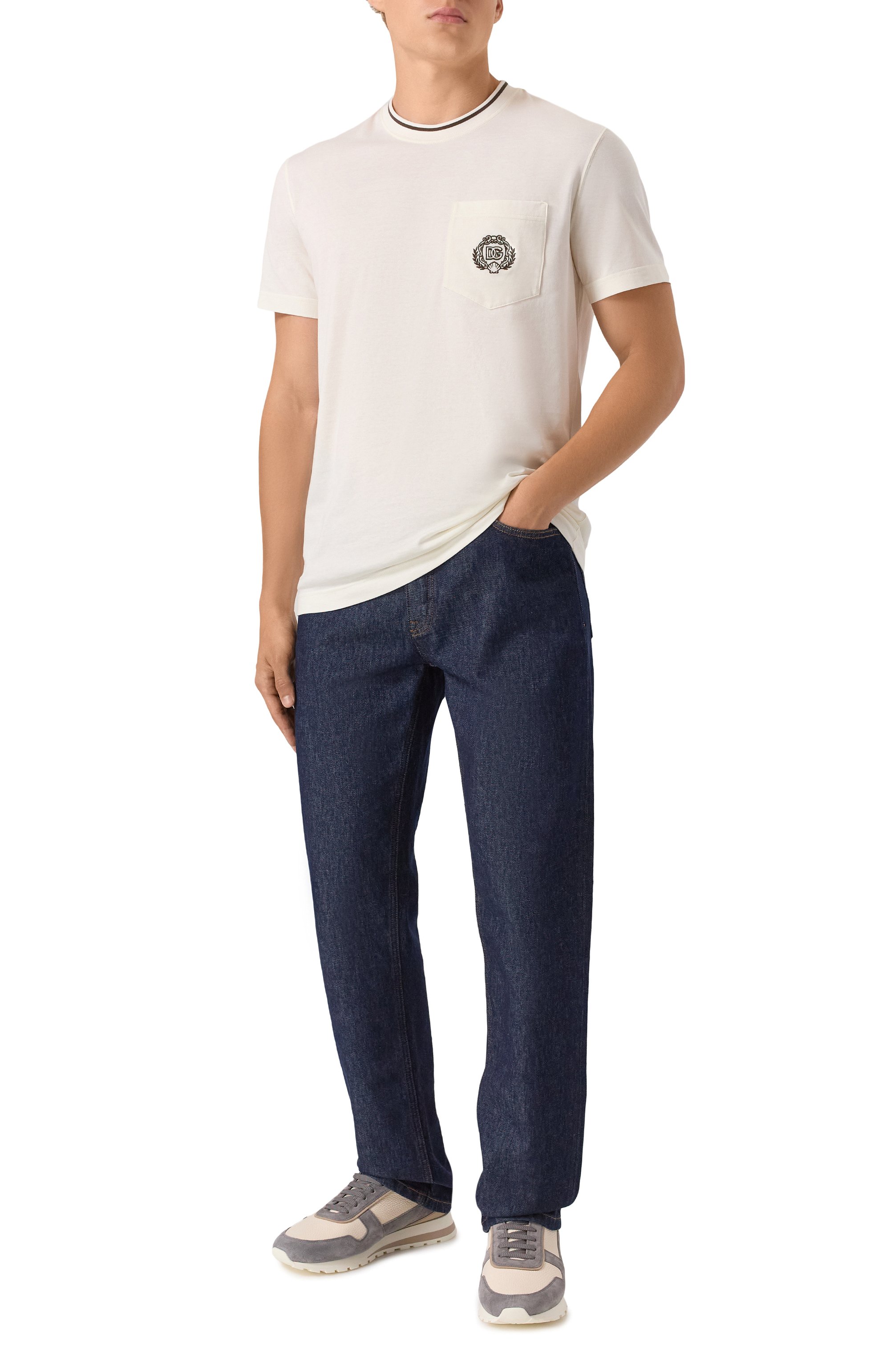 Хлопковая футболка DOLCE & GABBANA, арт. G8RA2Z/FU7EQ, фото 2