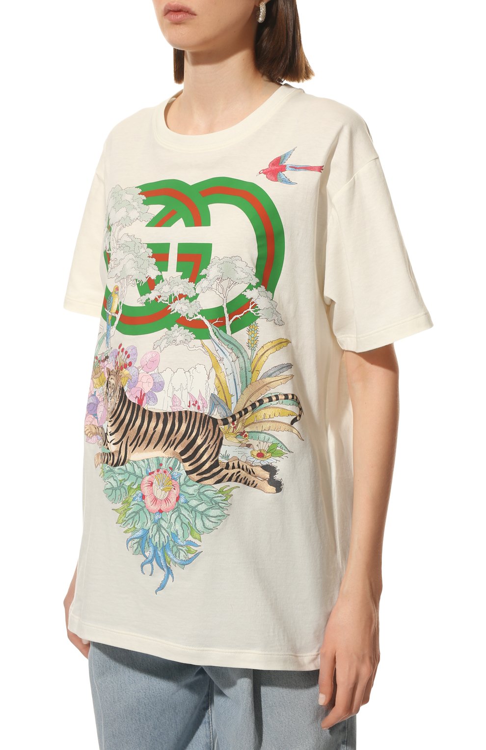 Хлопковая футболка GUCCI, арт. 615044/XJD4G, фото 3