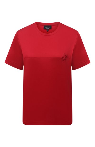 Женская хлопковая футболка GIORGIO ARMANI, арт. 6KAM57/AJVIZ