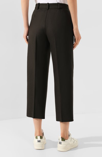 Брюки из смеси шерсти и кашемира ACNE STUDIOS зеленого цвета по цене 41300 руб., арт. AK0012, фото 4 Брюки из смеси шерсти и кашемира ACNE STUDIOS, арт. AK0012, фото 4