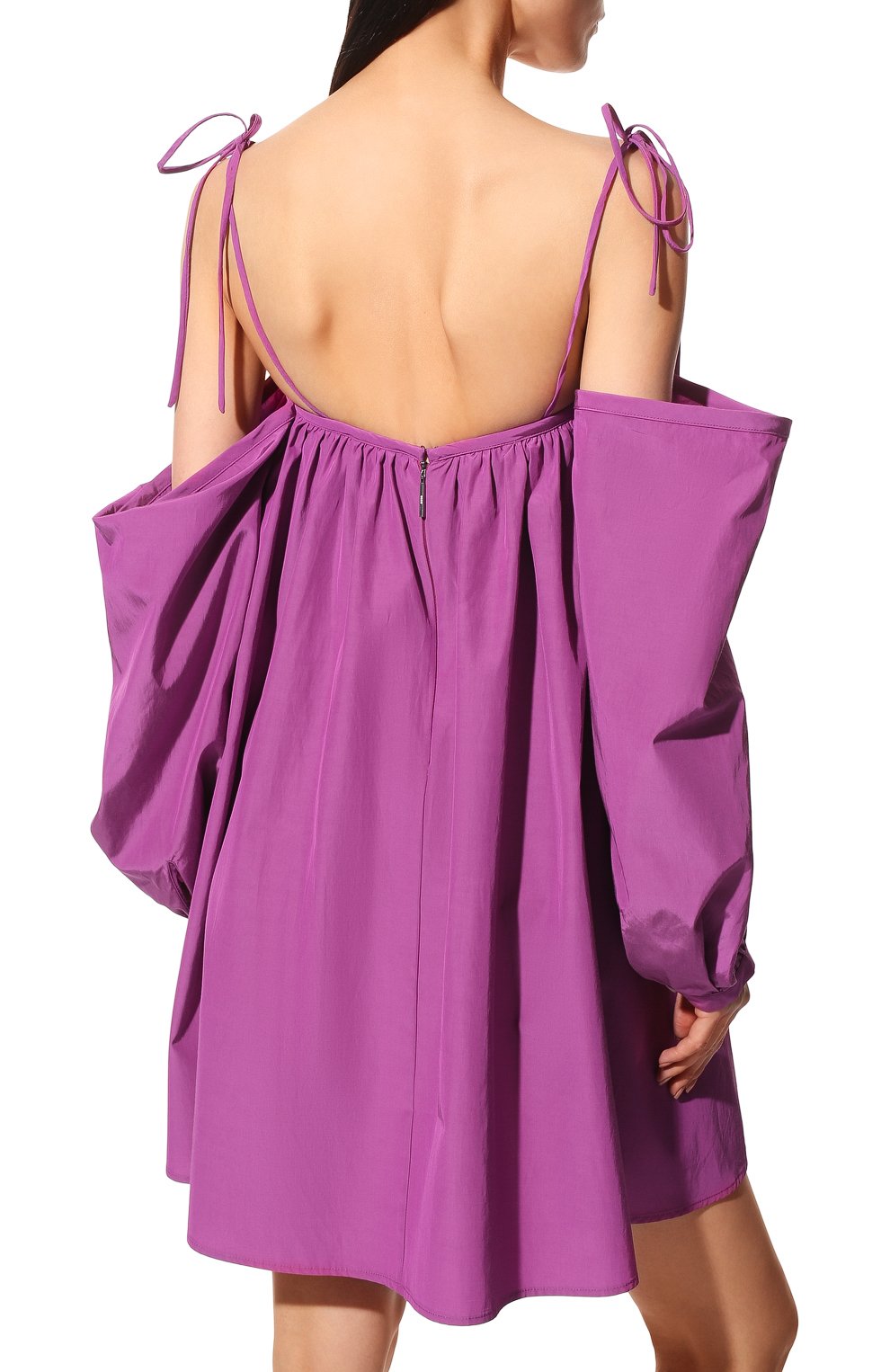 Платье из вискозы и хлопка MSGM, арт. 3242MDA109 227306, фото 4