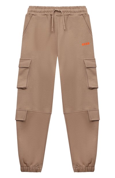 Хлопковые брюки-карго MSGM KIDS, арт. F3MSJUFP045, фото 1