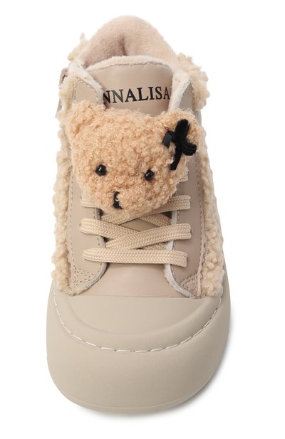 Кожаные кеды MONNALISA, арт. 8CF009, фото 4