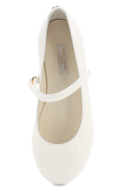 Балетки из лаковой кожи DOLCE & GABBANA, арт. D10699/A1328/29-36, фото 4