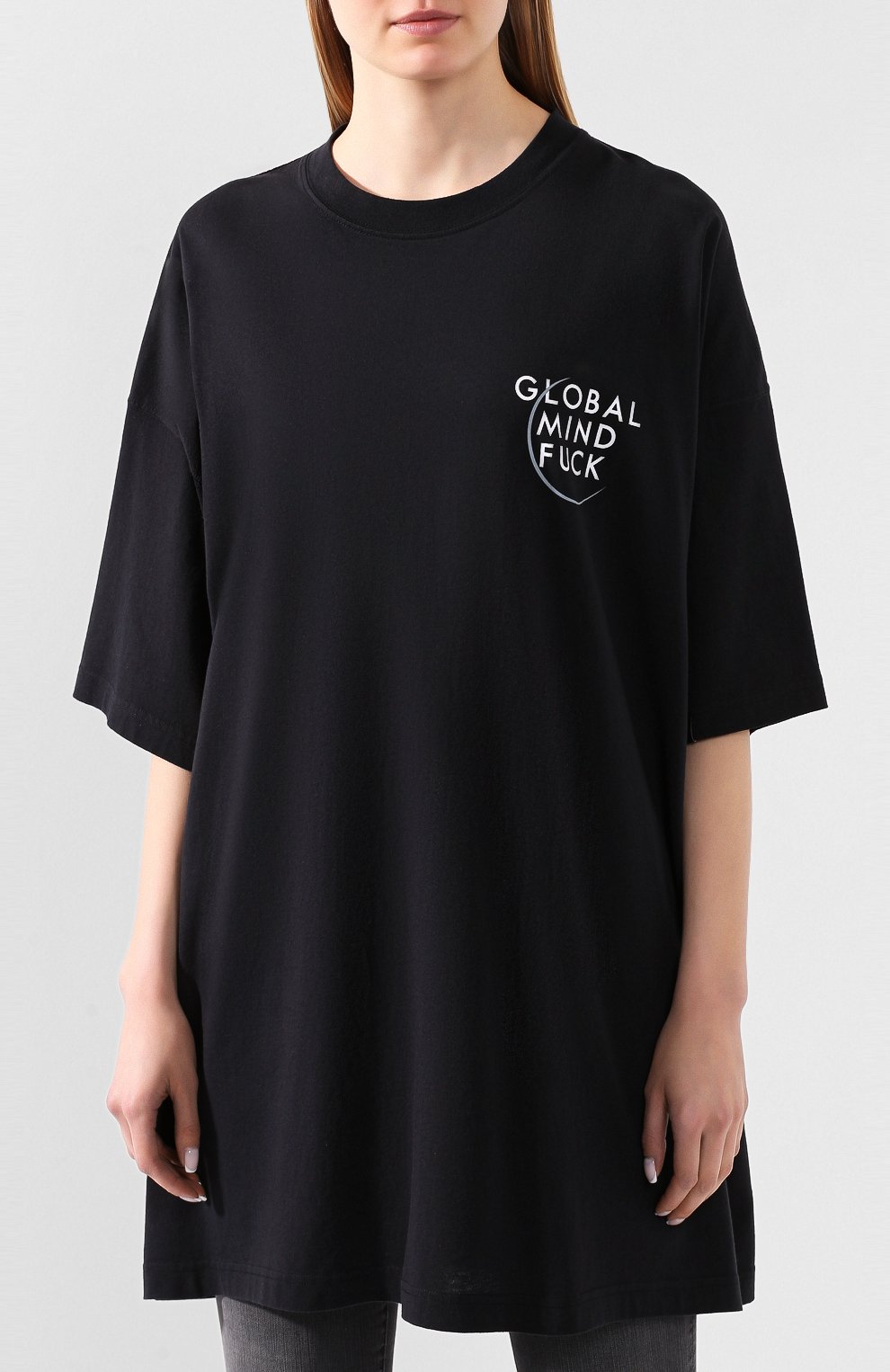 Хлопковая футболка VETEMENTS, арт. SS20TR299 1618/W/BLACK, фото 3