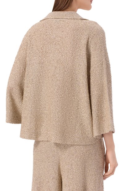 Поло изо льна и кашемира BRUNELLO CUCINELLI, арт. MJC547005, фото 4