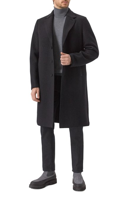 Мужские замшевые челси KITON серого цвета, арт. USSA195N0112503 | Фото 2 (Региональные ограничения белый список (Axapta Mercury): Не проставлено; Нос: Не проставлено)