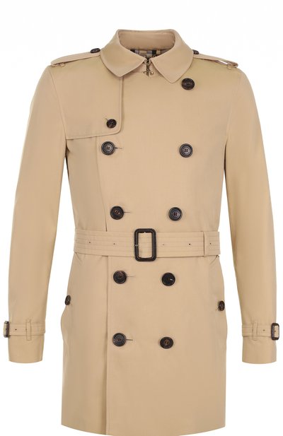 Хлопковый тренч с поясом и погонами BURBERRY, арт. 3983339, фото 1
