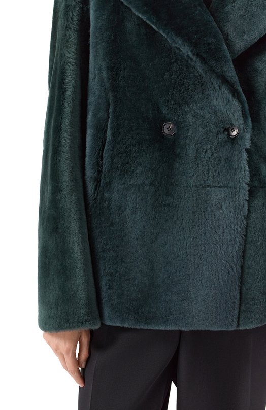 Двусторонняя дубленка Kiton D58673K0546F05 Зелёный  D58673K0546F05 Фото 5