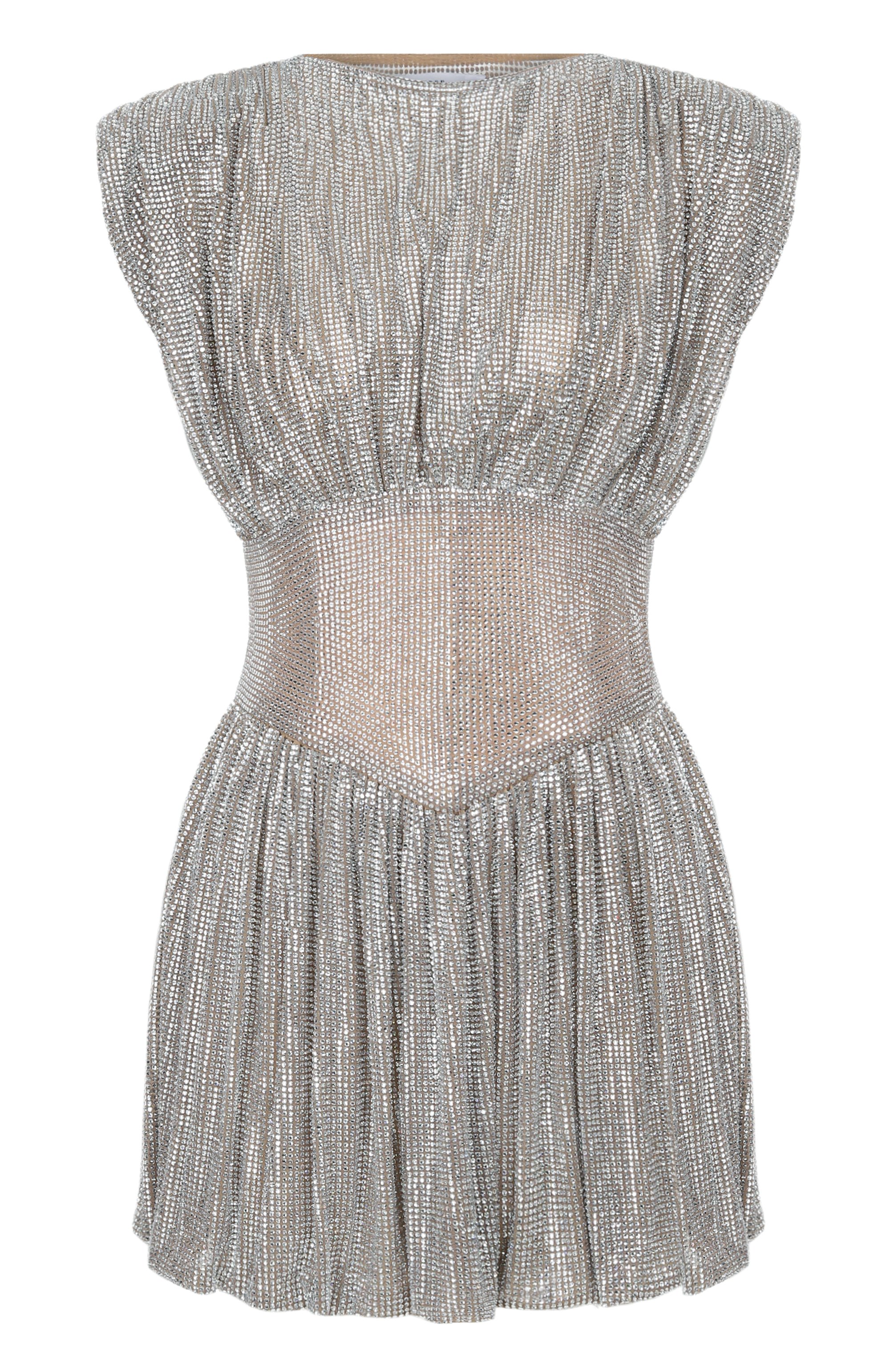 Платье с отделкой стразами GIUSEPPE DI MORABITO, арт. 06PSDR724FC 16316, фото 1