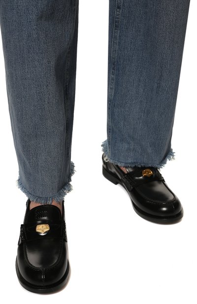 Кожаные лоферы MIU MIU, арт. 5D773D-ULX-F0002-020, фото 3