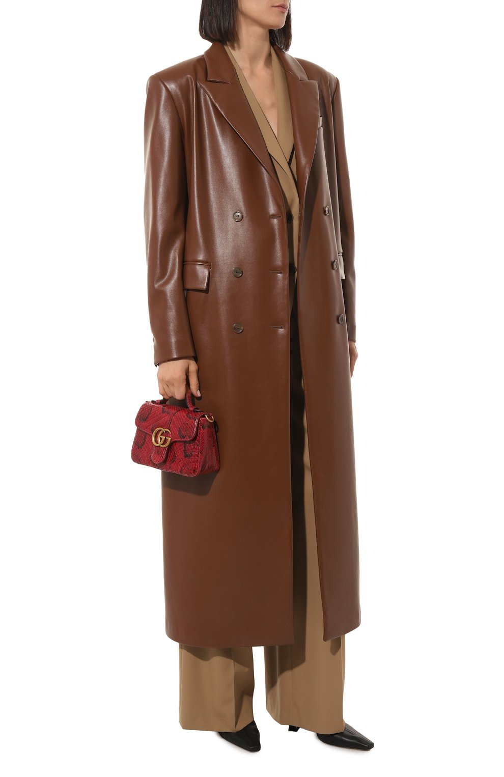 Сумка gg marmont из кожи питона GUCCI, арт. 547260 LU3NT, фото 7