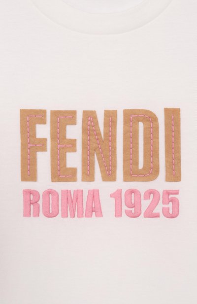 Хлопковая футболка FENDI, арт. JUI204/7AJ/3A-6A, фото 3