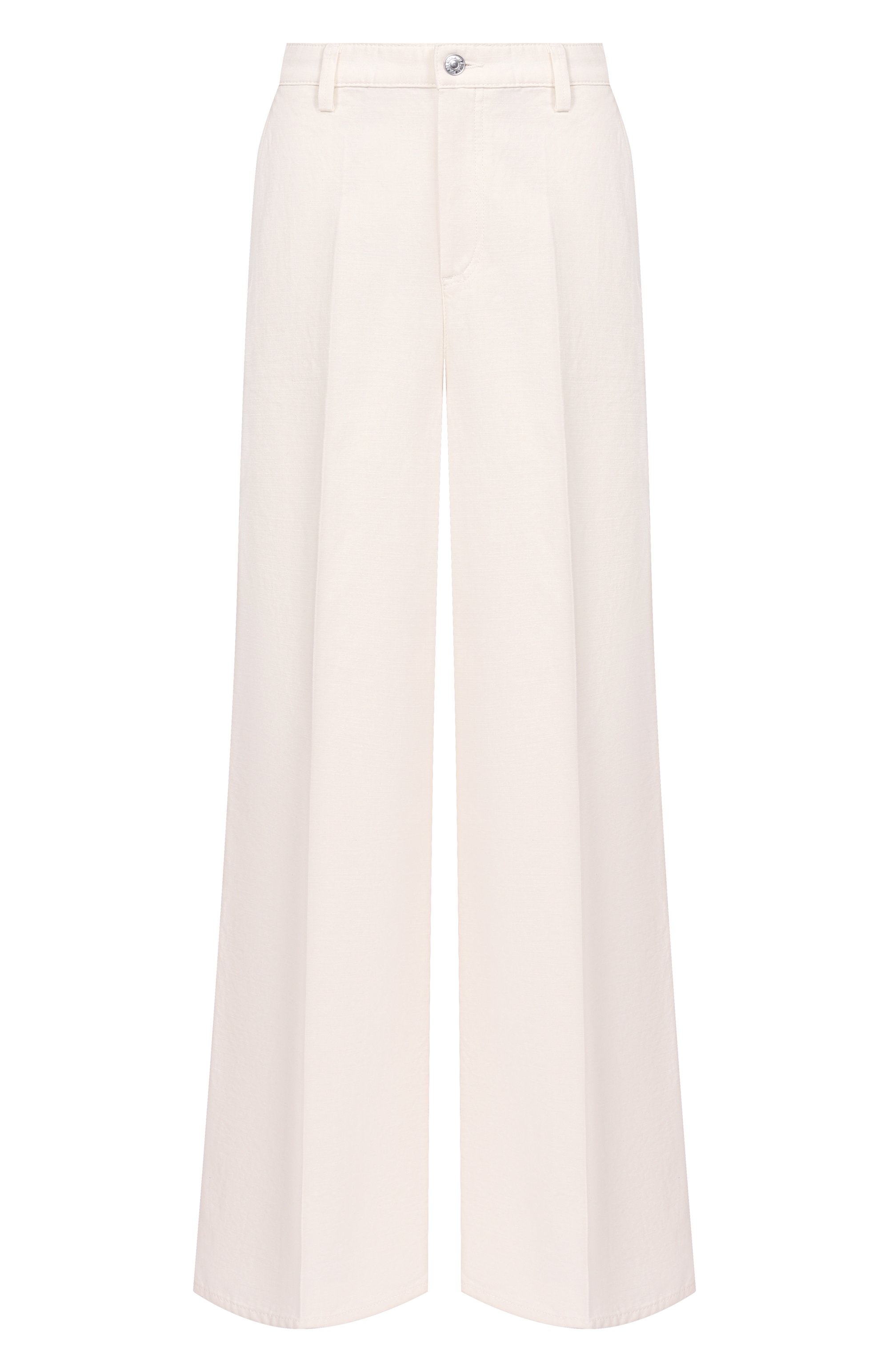 Джинсы wide 7 FOR ALL MANKIND белого цвета по цене 34300 руб., арт. 7U7G0X10-LNI, фото 1 Джинсы wide 7 FOR ALL MANKIND, арт. 7U7G0X10-LNI, фото 1