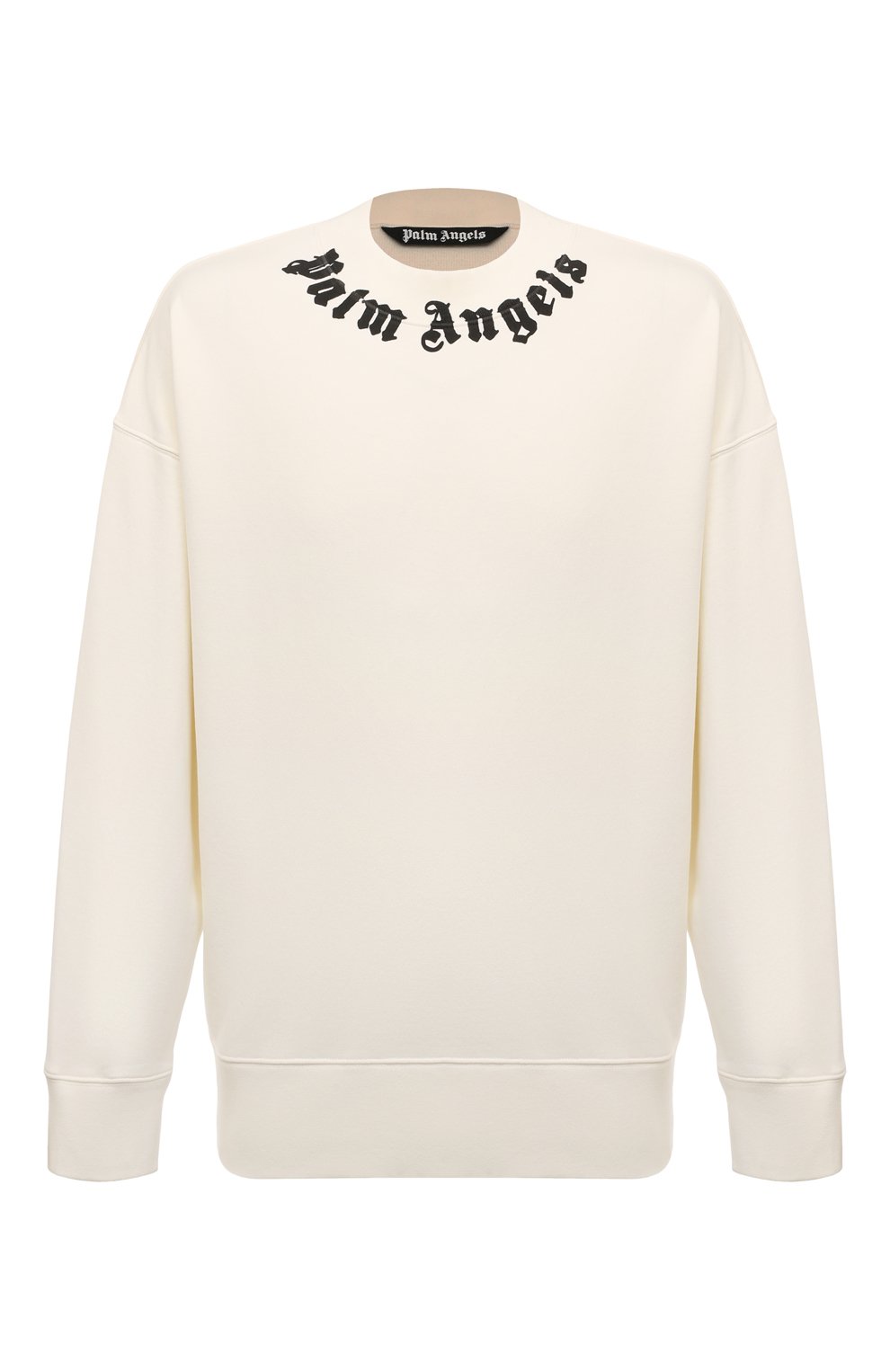 Хлопковый свитшот PALM ANGELS белого цвета по цене 36850 руб., арт. PMBA026F24FLE009, фото 1 Хлопковый свитшот PALM ANGELS, арт. PMBA026F24FLE009, фото 1