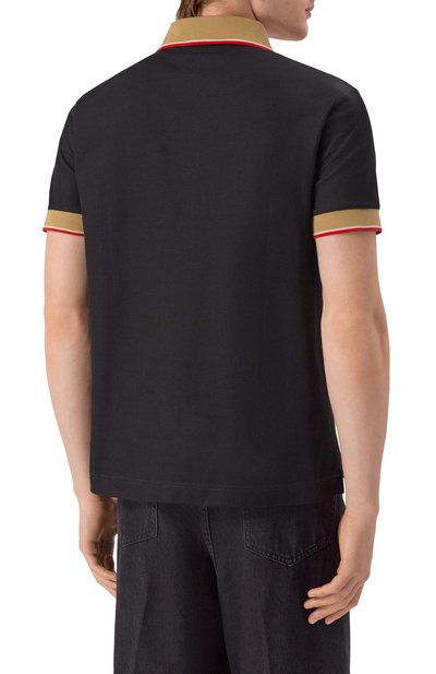 Хлопковое поло BURBERRY, арт. 8110934, фото 4