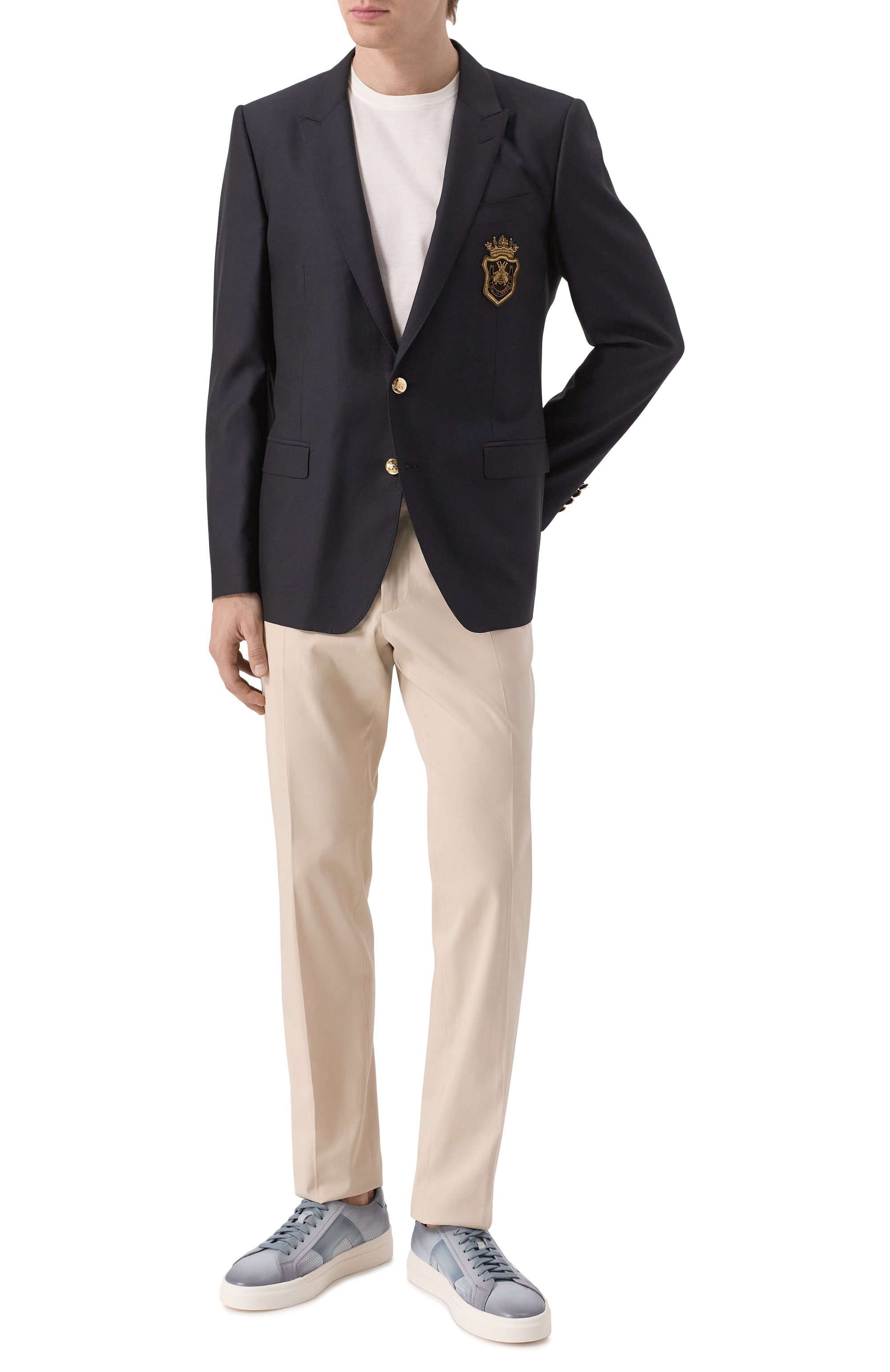 Кожаные кеды double buckle SANTONI, арт. MBGG22068PNNTFG0, фото 2